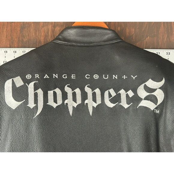 Orange County Choppers Power Trip Leather Jacket Black Signed Autographed Mikey - Picture 13 of 14